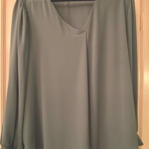 Beautiful Lush polyester blouse sage green